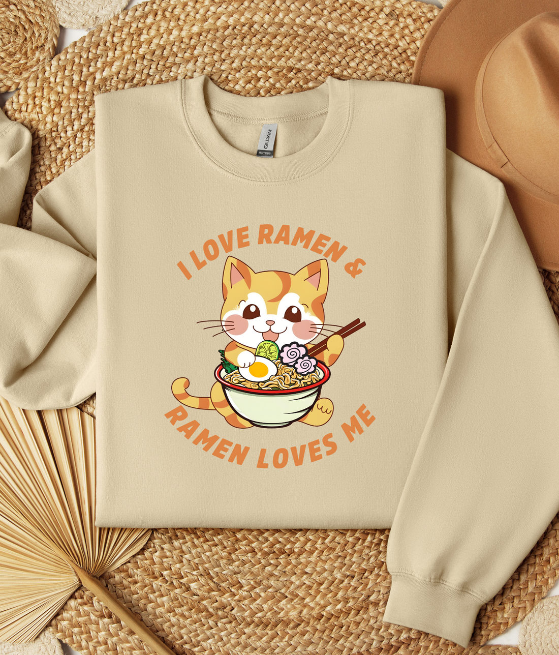 SUÉTER DE CUELLO REDONDO GATO RAMEN