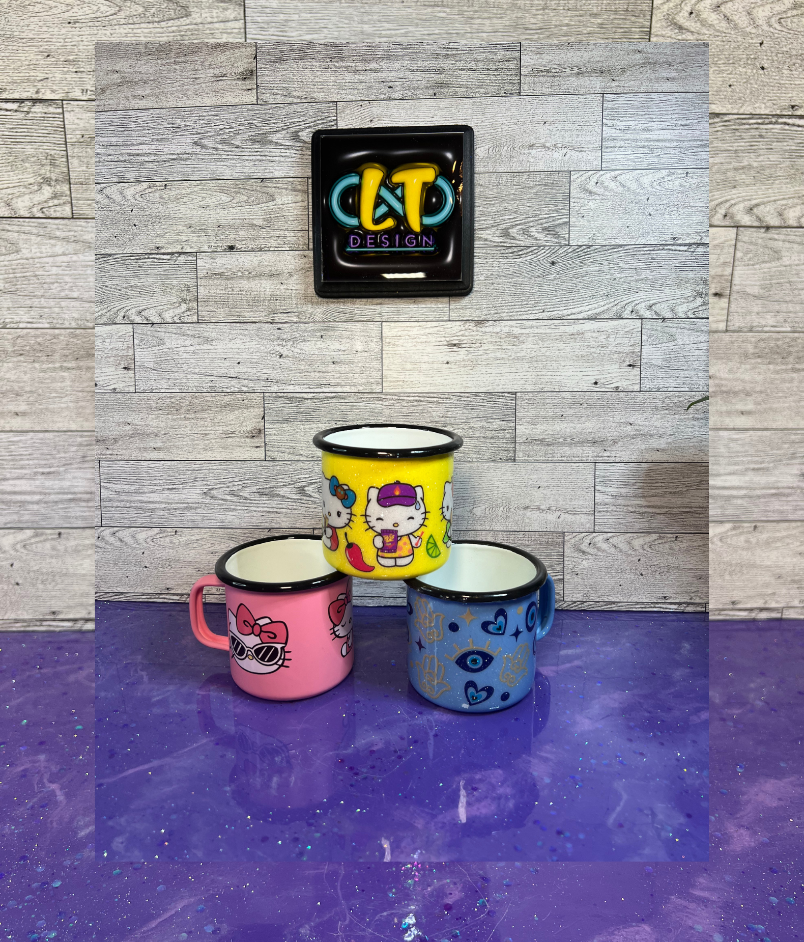 TAZA DE ESMALTE 12 OZ