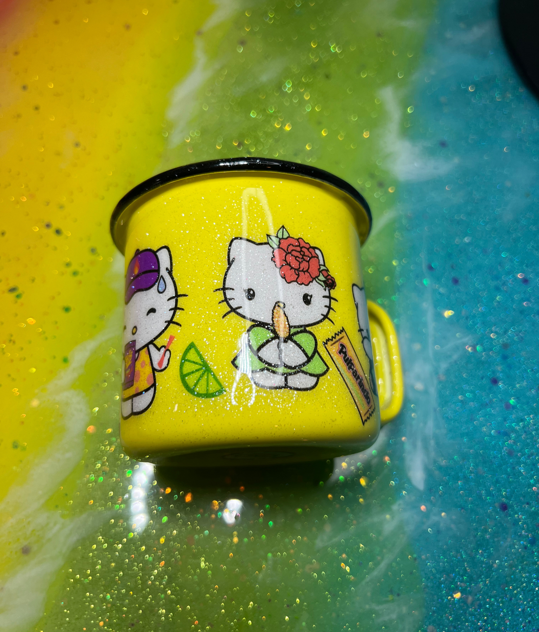 TAZA DE ESMALTE 12 OZ
