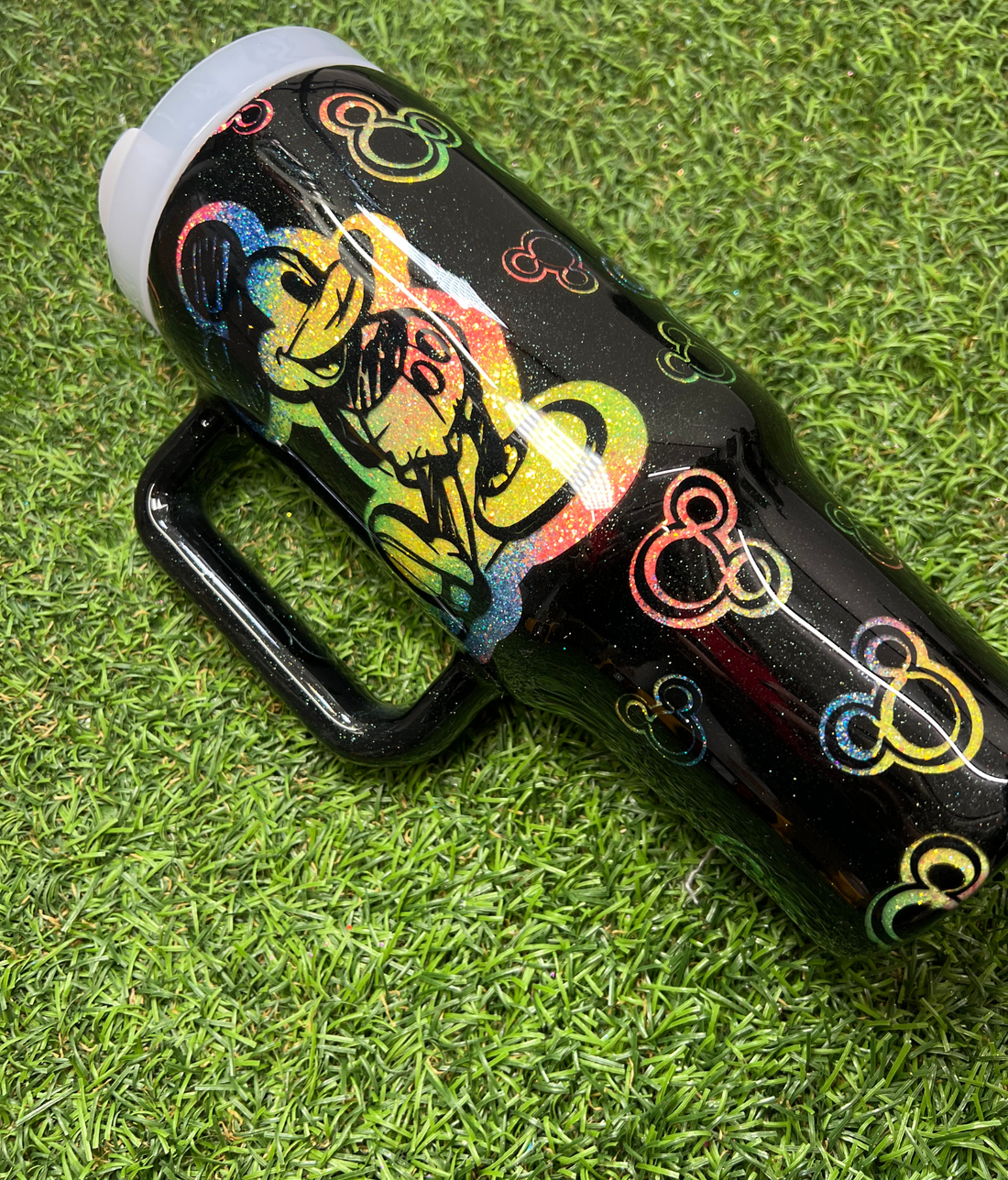 VASO PERSONALIZADO DE 40 Oz CON TÉCNICA PEEK A BOO